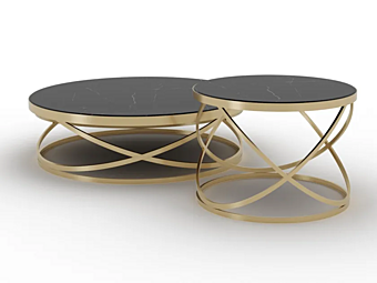 Round metal coffee table PIERMARIA Smith Round metal coffee table PIERMARIA Smith factory PIERMARIA from Italy