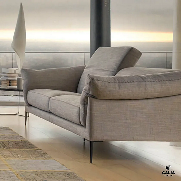 Three-Seater Fabric Sofa with Removable Cover Calia Italia Elisir CAL 1078 factory Calia Italia from Italy. Foto №2