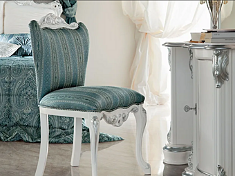 Upholstered chair with soft back Modenese Luxury Interiors 13519 factory MODENESE GASTONE from Italy