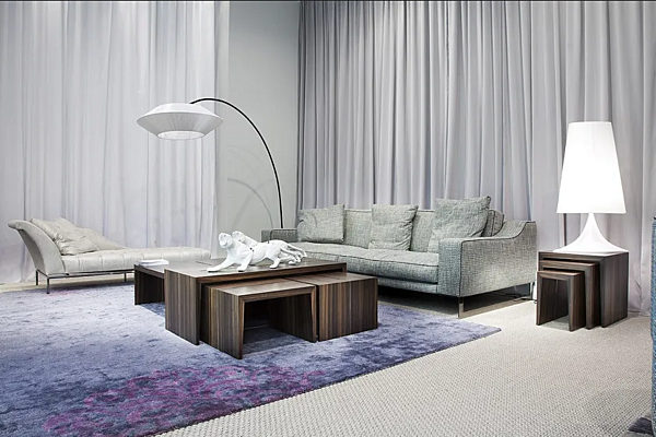 Fabric sofa with upholstered back ERBA ITALIA Indizio factory ERBA ITALIA from Italy. Foto №14