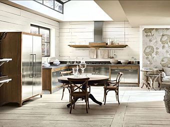 Fitted Wood Kitchen Composition 01 MARCHI GROUP Marchi Cucine factory MARCHI CUCINE from Italy