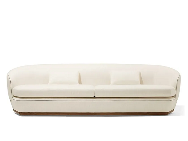 Three-Seater Sofa with Upholstered Back GIORGETTI Tamino factory GIORGETTI from Italy. Foto №1