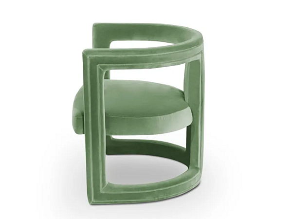 Upholstered velvet armchair Rukay BRABBU factory BRABBU from Italy. Foto №5