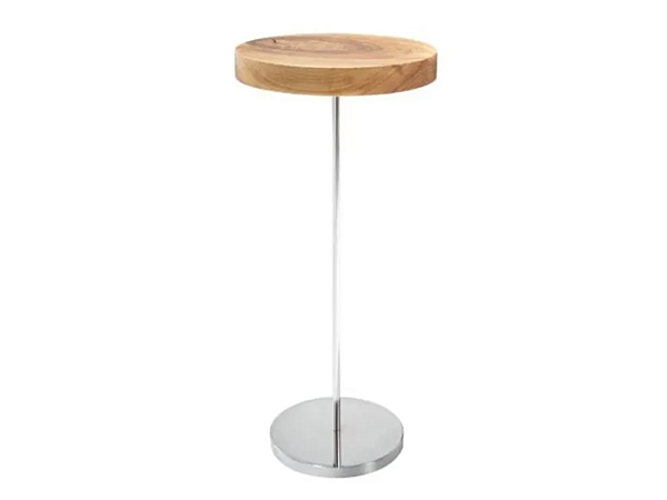 Round walnut high side table LIGNE ROSET Chanterelle 11250195 factory LIGNE ROSET from Italy. Foto №1