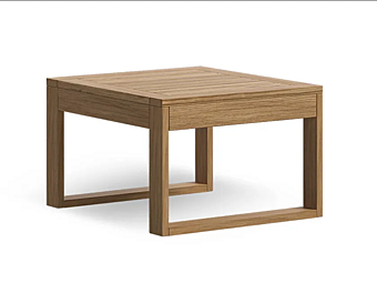 Low teak garden side table Atmosphera Desert