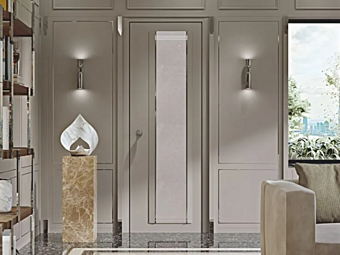 Hinged Slim Wood and Glass Door Martini Interiors Hinged Slim Wood and Glass Door Martini Interiors factory MARTINI INTERIORS from Italy