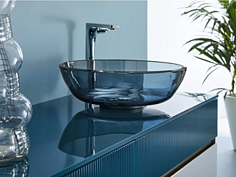 Round Crystal Countertop Washbasin ARTELINEA Roma B97 Round Crystal Countertop Washbasin ARTELINEA Roma B97 factory ARTELINEA from Italy