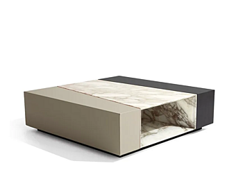 Square coffee table in wood GIORGETTI Scaleno 90250