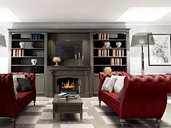 Wall Paneling in Wood by Martini Interiors Lago Michigan Wall Paneling in Wood by Martini Interiors Lago Michigan factory MARTINI INTERIORS from Italy