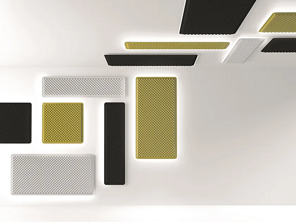 Acoustic Wall Panel with Integrated Lighting Fabric Artemide Eggboard factory Artemide from Italy. Foto №1