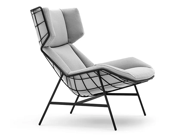 Outdoor fabric wing chair with headrest VARASCHIN Summer Set 2427C factory VARASCHIN from Italy. Foto №9