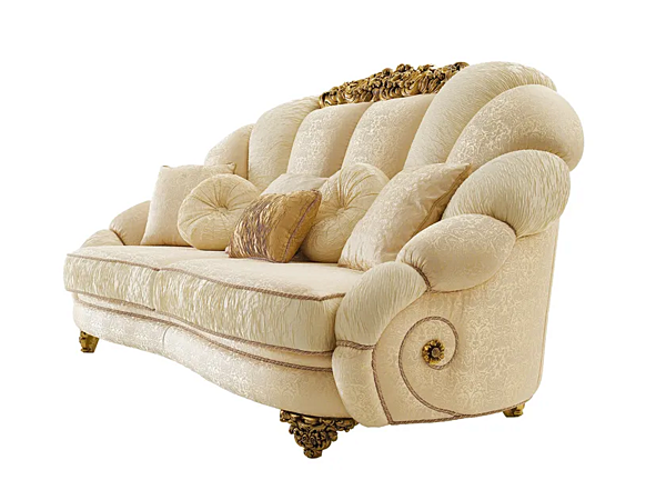 Fabric sofa with upholstered back A.R. Arredamenti Grand Royal factory A.R.ARREDAMENTI SRL from Italy. Foto №2