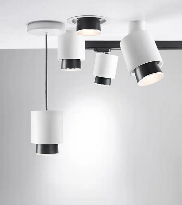 LED Ceiling Lamp Fabbian Claque F43 factory Fabbian from Italy. Foto №5