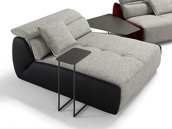 Upholstered fabric day bed with backrest Egoitaliano Selfy factory Egoitaliano from Italy. Foto №1