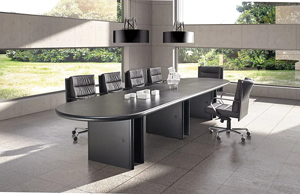 Modular Wooden Meeting Table Large i 4 Mariani factory i 4 Mariani from Italy. Foto №2