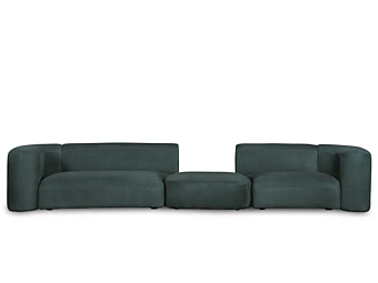 Modular sofa with upholstered back Clara BAXTER factory BAXTER from Italy