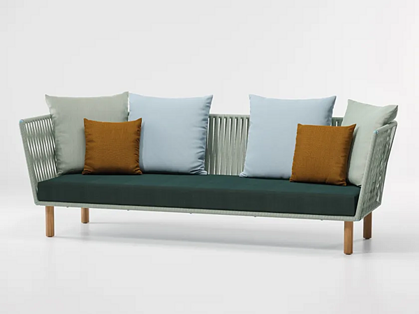 Garden sofa with upholstered back KETTAL Bitta factory KETTAL from Italy. Foto №3