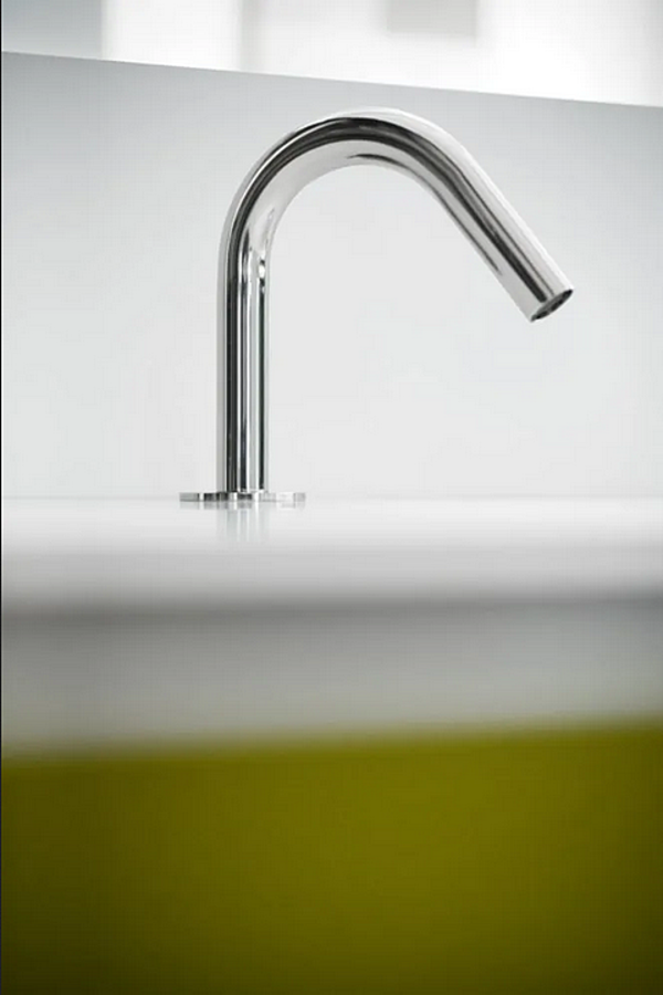 Stainless Steel Square Washbasin Mixer 2 Hole AGAPE factory Agape from Italy. Foto №8