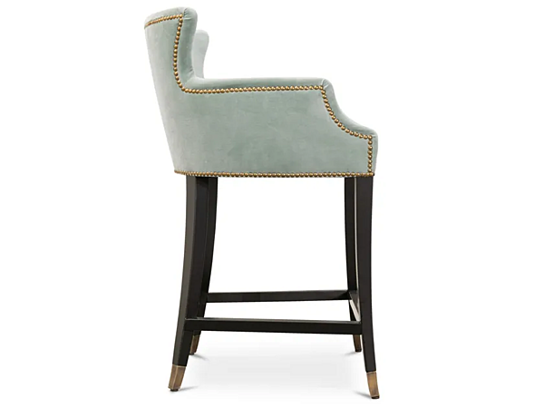 High velvet stool with armrests BRABBU Dukono factory BRABBU from Italy. Foto №3