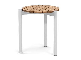 Round teak side table Atmosphera Lobster LO.SR