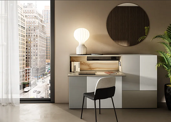 Wooden Secretary Desk with Flap Doors LAGO 1273 factory LAGO from Italy. Foto №2
