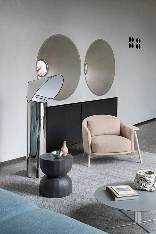 Round polyurethane coffee table Saba Teo factory SABA from Italy. Foto №6