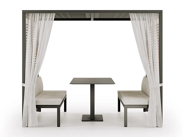 Aluminium gazebo with table Atmosphera Alcova factory ATMOSPHERA from Italy. Foto №2