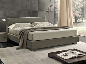Upholstered double bed Aron Basic Duomo Design factory Duomo Design from Italy