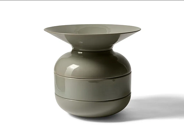 Glossy Enamelled Ceramic Centerpiece CASSINA Torrecotta factory CASSINA from Italy. Foto №2