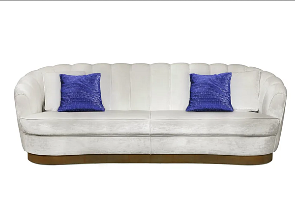 Three-Seater Velvet Sofa Pearl BRABBU factory BRABBU from Italy. Foto №1