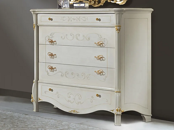 Wooden chest of drawers with diamond pattern CASA +39 DIAMANTE 2105 factory CASA +39 from Italy. Foto №1