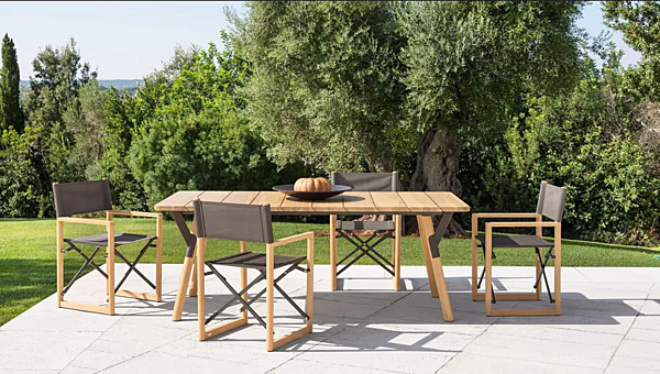 Teak garden table Link VARASCHIN factory VARASCHIN from Italy. Foto №4