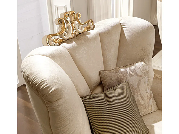 Fabric armchair with armrests A.R. Arredamenti Ricasoli 981 factory A.R.ARREDAMENTI SRL from Italy. Foto №2