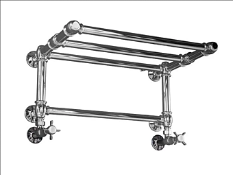 Wall Mounted Brass Towel Warmer Baku Gaia Mobili factory GAIA from Italy