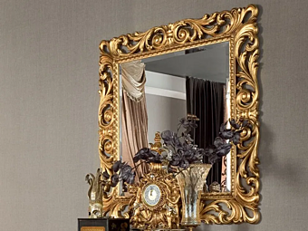 Square Framed Wall Mirror Modenese Luxury Interiors 13673 factory MODENESE GASTONE from Italy