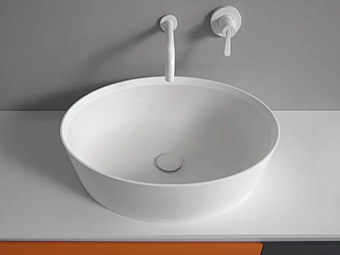 Oval Ceramilux Countertop Washbasin AGAPE 661 Oval Ceramilux Countertop Washbasin AGAPE 661 factory Agape from Italy