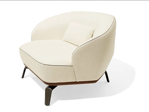 Three-seater sofa with upholstered back GIORGETTI Tamino factory GIORGETTI from Italy. Foto №2