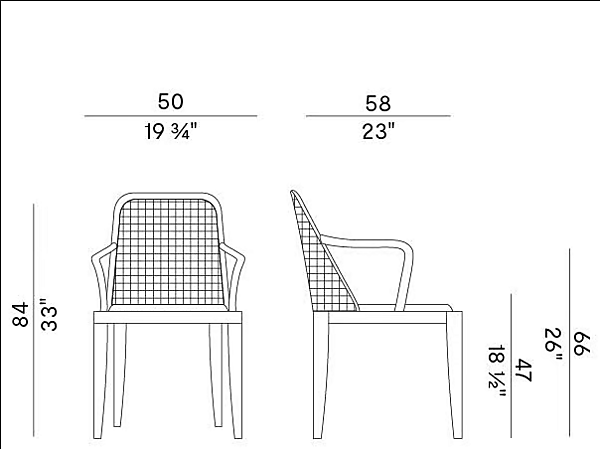 Ash Easy Chair with Armrests Potocco Grace 834 P 834/P factory POTOCCO from Italy. Foto №4