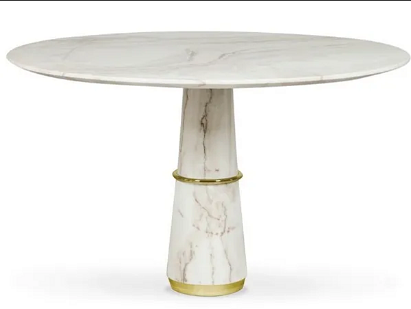 Round marble dining table Agra III BRABBU factory BRABBU from Italy. Foto №2