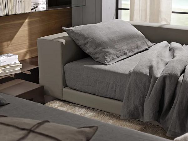 Upholstered bed with removable cover Atlante Duomo Design factory Duomo Design from Italy. Foto №5