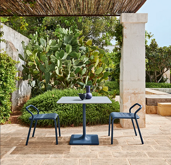 Stackable Aluminium Garden Chair with Open Back VARASCHIN NOSS 24500/L, 24501/L, 24502/L, 24503/L factory VARASCHIN from Italy. Foto №2