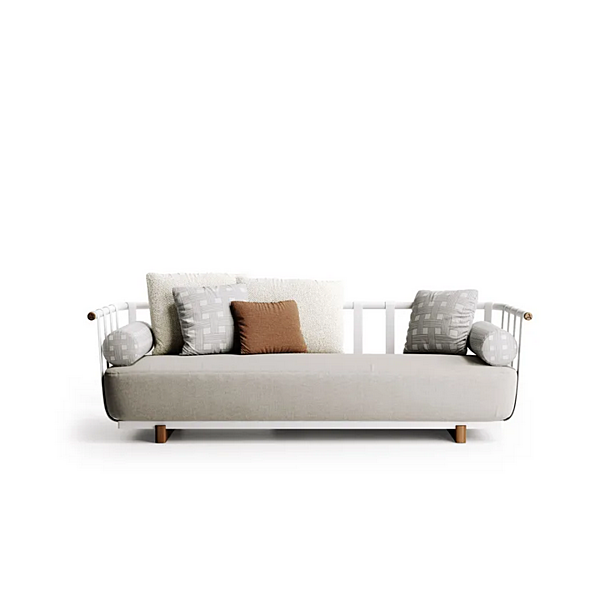 Three-Seater Garden Sofa in Fabric Atmosphera Portofino factory ATMOSPHERA from Italy. Foto №4