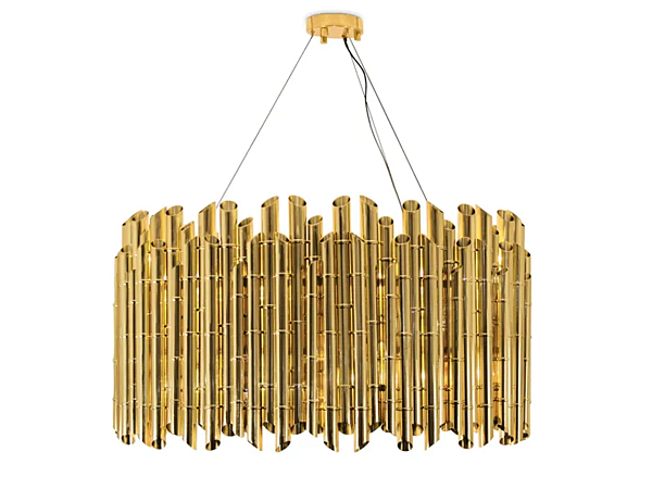 Brass Pendant Lamp Saki BRABBU factory BRABBU from Italy. Foto №1