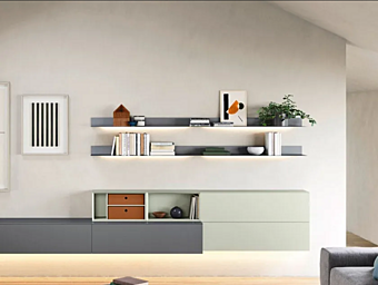 Wall Shelf Ellie NOVAMOBILI Wood Collection factory NOVAMOBILI from Italy