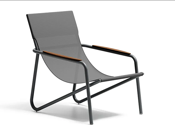 Aluminium deck chair with armrests Atmosphera Zante factory ATMOSPHERA from Italy. Foto №1