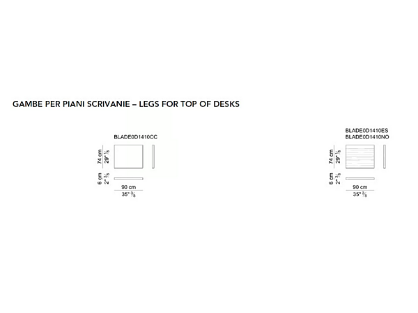 Sectional wooden office desk Blade i 4 Mariani factory i 4 Mariani from Italy. Foto №10