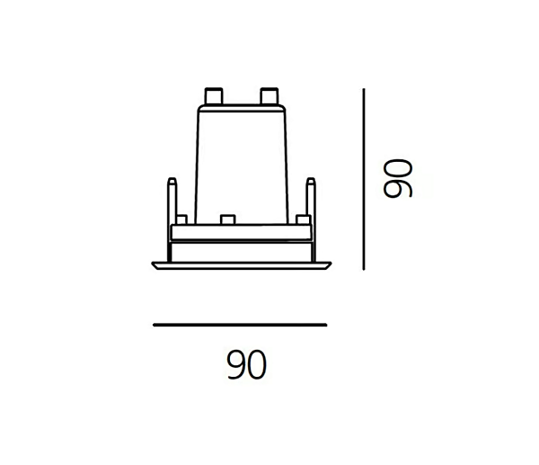 Recessed Aluminium Outdoor Spotlight Ego Artemide factory Artemide from Italy. Foto №14