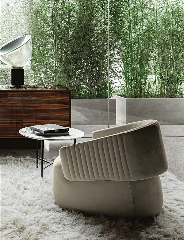 Round coffee table in wood Twibe I 4 Mariani factory i 4 Mariani from Italy. Foto №5