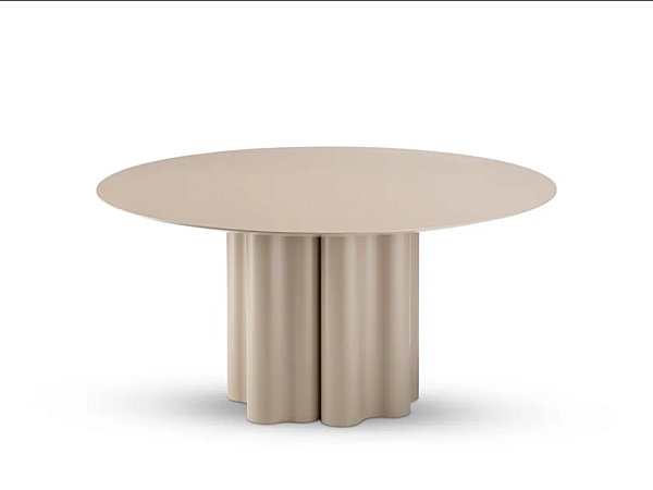 Round table with polyurethane base and lacquered MDF top Saba Teatro Magico factory SABA from Italy. Foto №2