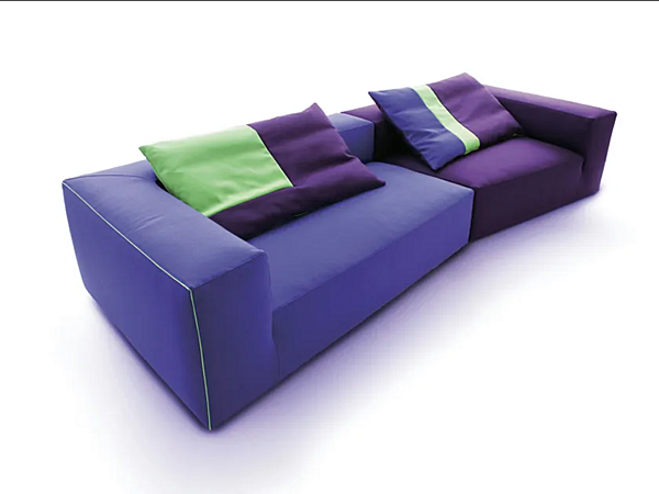 Sectional sofa in fabric with soft back ERBA ITALIA Architettura factory ERBA ITALIA from Italy. Foto №2